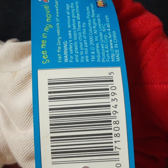 Vintage Stuart Little Plush Key Chain - Picture 2 of 2